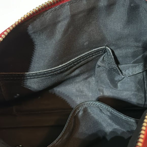 🔥 SALE! MARC JACOBS Red Leather Shoulder Bag Preppy - Picture 10 of 14